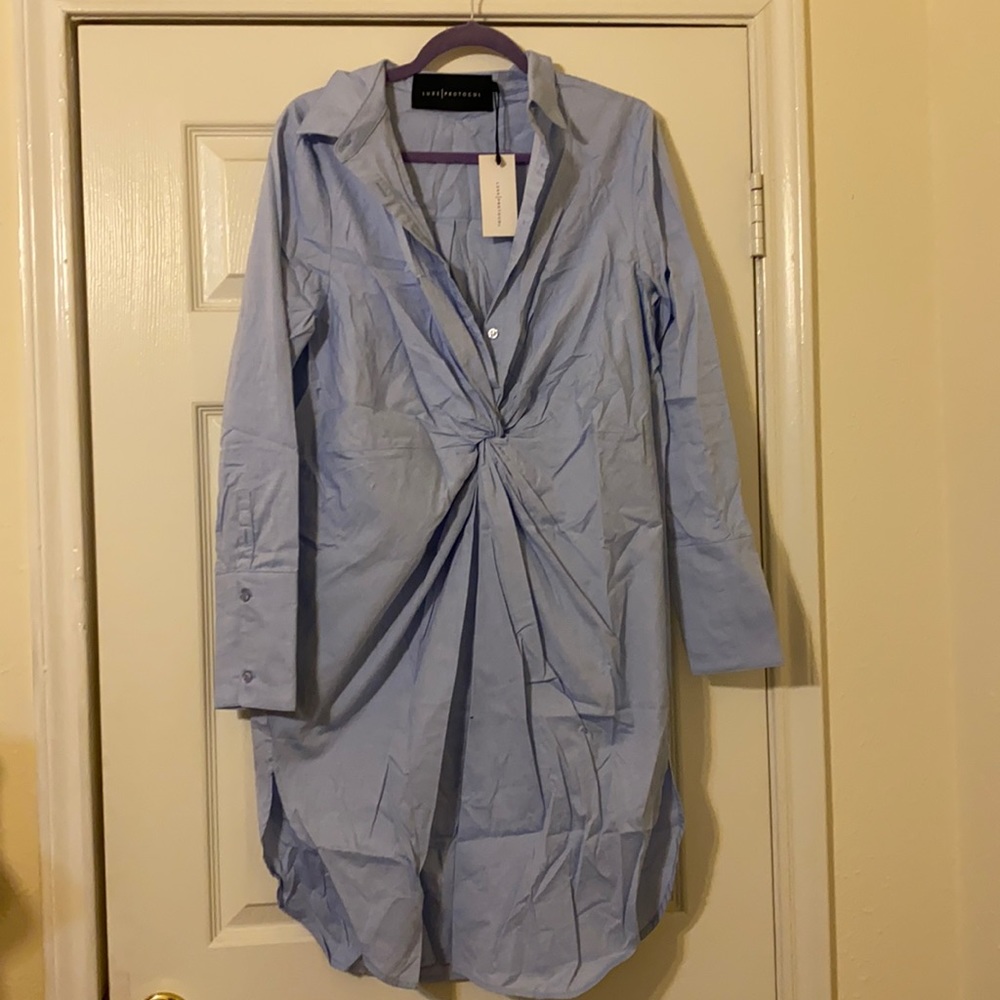 Sylvie Twist Shirt Dress